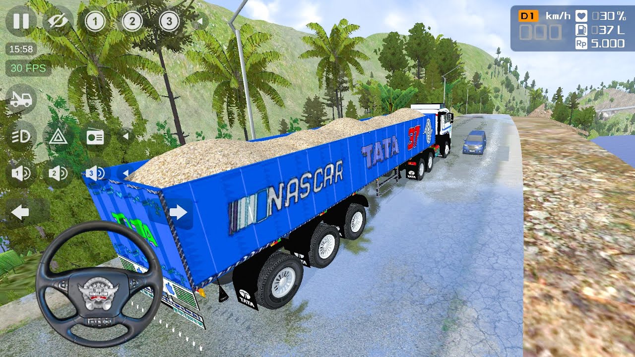 TATA Trailer Truck Driving Full Loaded Truck Supply Drive Gameplay |BusSimulator 