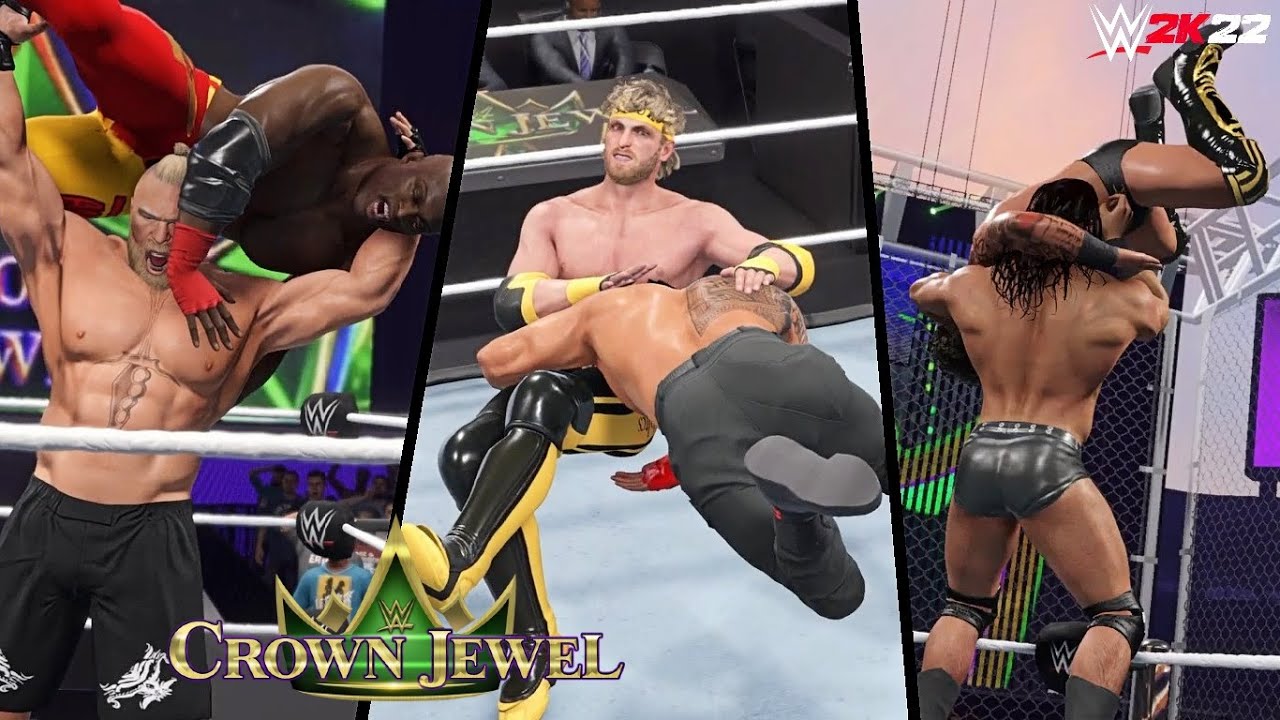 WWE Crown Jewel 2022 Full Show Highlights - WWE 2K22 Simulation