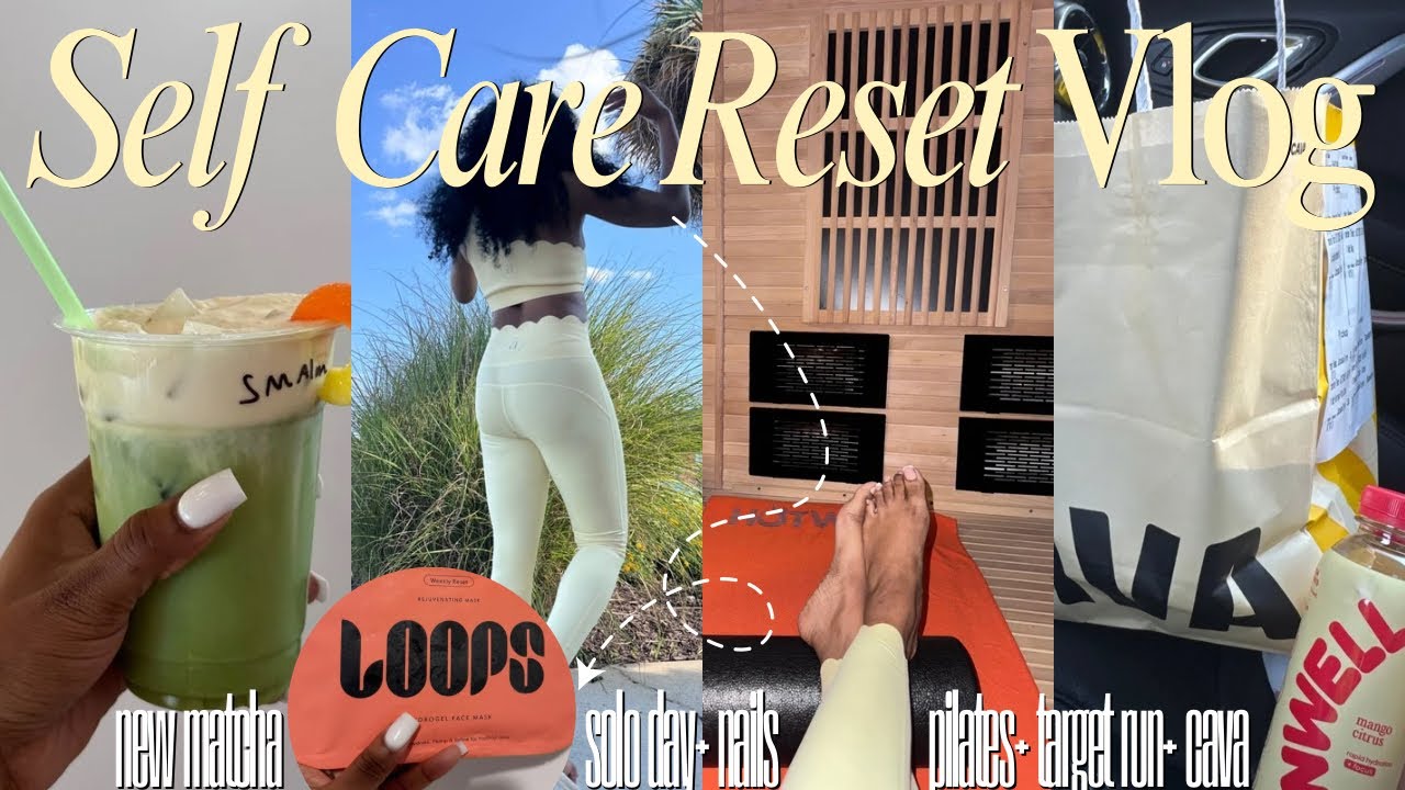 SELF CARE RESET VLOG: hot pilates + solo day + target run + nail appt+ everything shower + girl talk