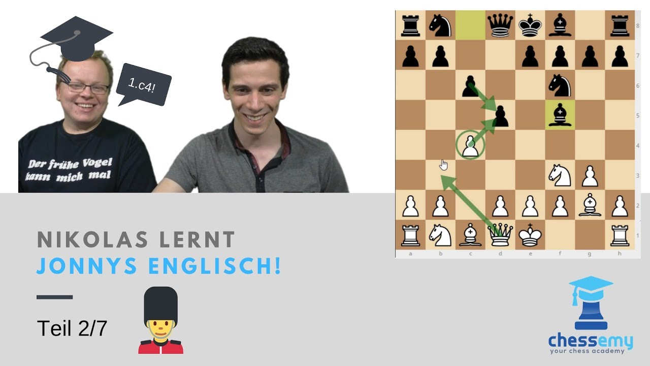 Nikolas lernt Jonnys Englisch | Teil 2/7: Aufbau c6-d5-Lf5