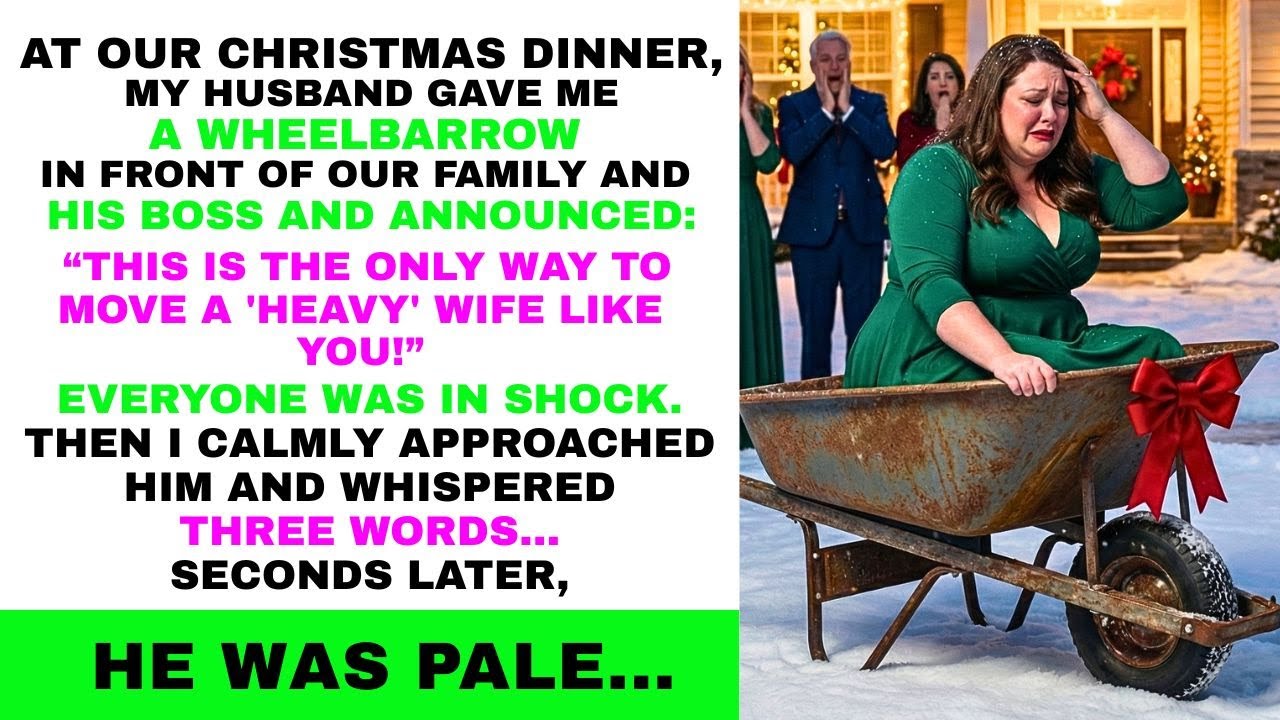 For Christmas,My Husband Gifted Me a Heavy-Duty Wheelbarrow. He Said: 'It's The Only Way to Move You