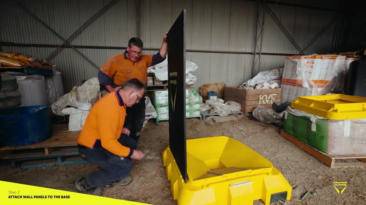 Cropper Hopper Assembly Guide Step 2 || Orion Products Australia