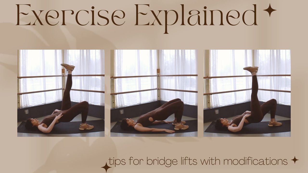 Exercise Explained ep. 12 Tips for Bridge Lifts + Modifications #exerciseexplained #paulinesculpts
