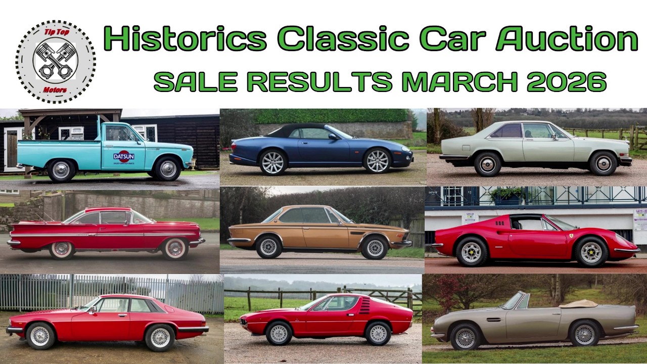 Historics Classic Car Auction - Sale Results 7/3/26