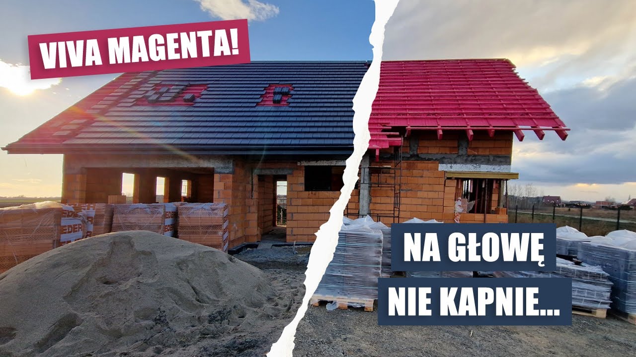 DACH I ŚCIANY DZIAŁOWE - Braas Turmalin i Eder w roli gł&oacute;wnej #Domatorzy #RaportZBudowy #vlog