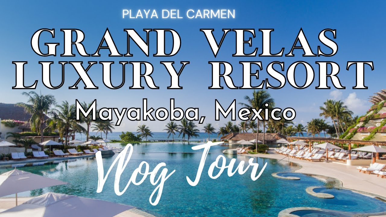 Grand Velas Luxury Resort - Mayakoba, Mexico: Beach Walk, Suite Tour & Buffet | 5-Minute Vlog 🇲🇽