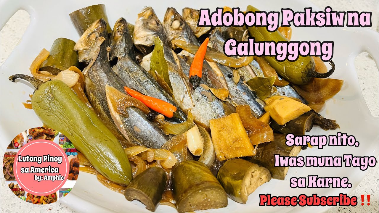ADOBONG PAKSIW na GALUNGGONG/Iwas muna sa Karne para healthy #paksiw #paksiwnagalunggong #cooking 
