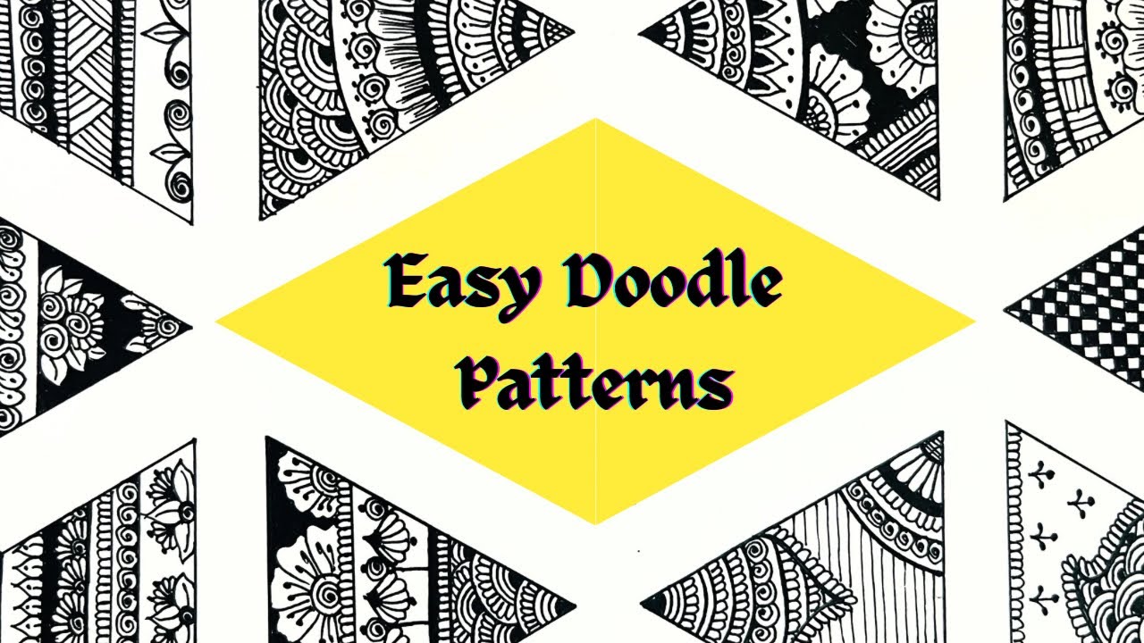Relaxing Triangle Doodle Art | Easy Mandala Patterns Step by Step