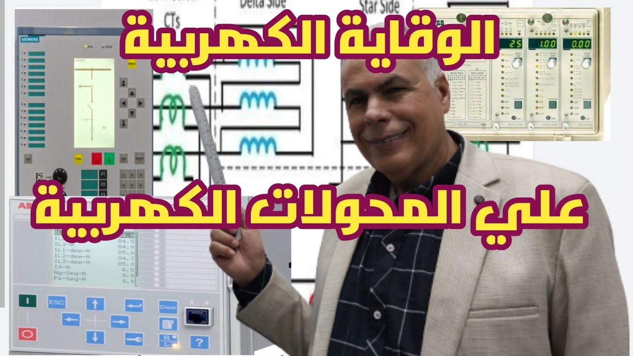 أجهزة الوقاية  (الحماية ) الكهربية protection relay  علي محولات القدرة