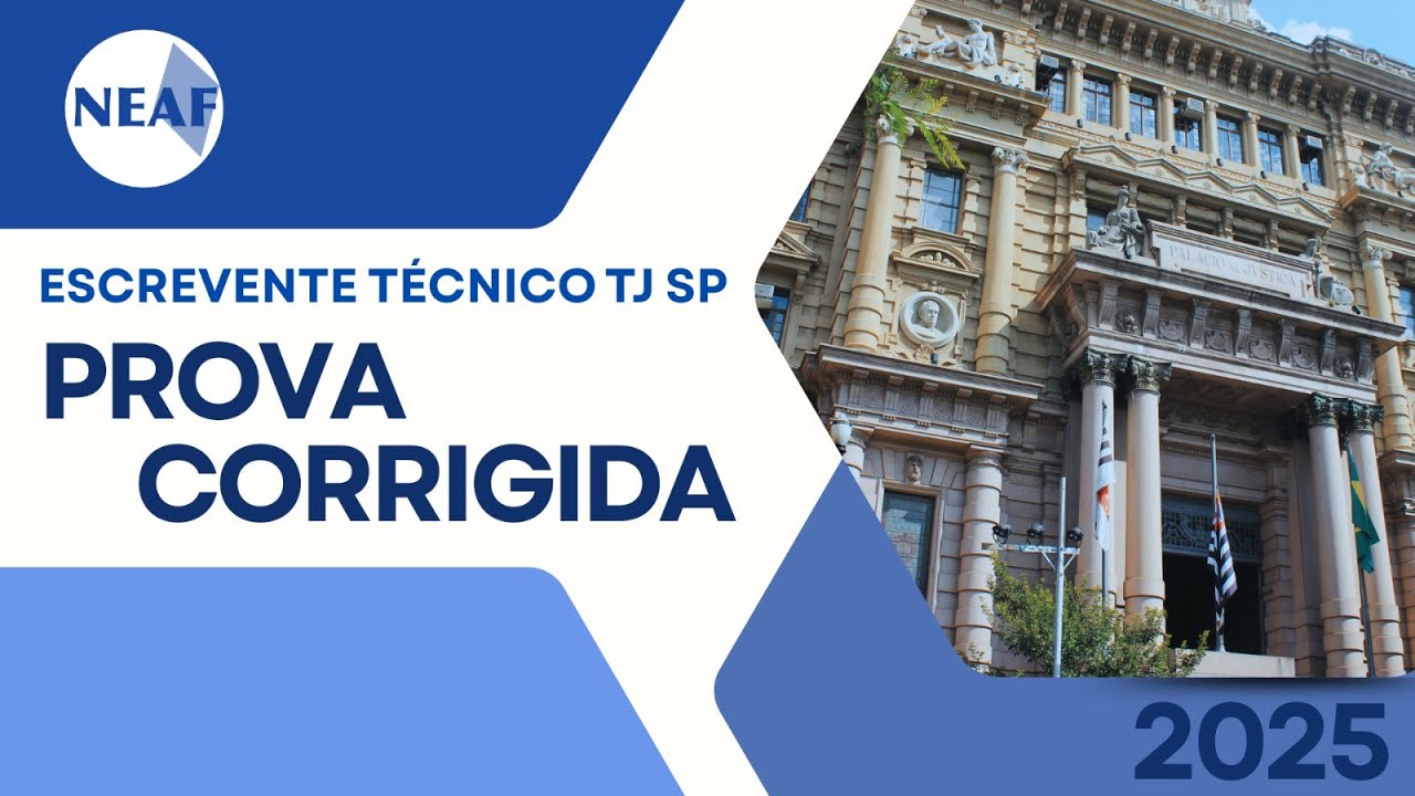 Correção com Comentários | Prova Escrevente TJSP 2025