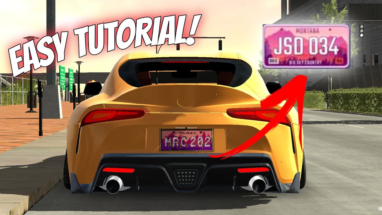5 Minutes Easy Number Plate Tutorial | Artistic Number Plate Tutorial | Car Parking Multiplayer
