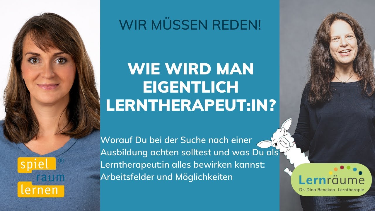 Lerntherapie Ausbildung - aber welche? Was kann man mit dem Beruf so machen? Mit Marie Gorschlüter