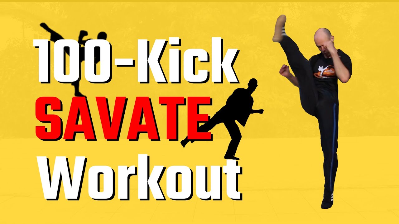 Тренировка 100 ударов ногами SAVATE (26 мин)