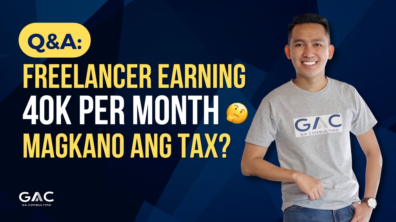 Freelancer earning 40k monthly. Magkano ang tax? 🧐 #taxation #tax #freelancing #freelancer