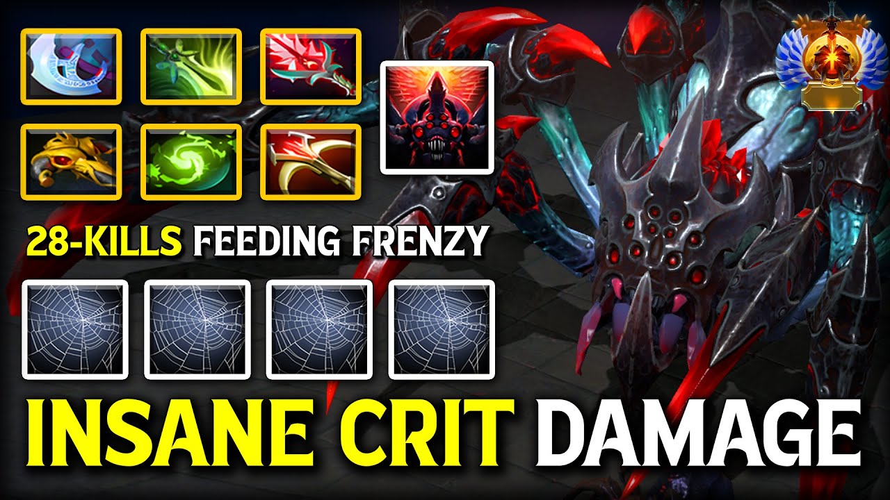 28 убийств. FEEDING FRENZY. Safelane Broodmother | Билд Bloodthorn + Daedalus | Безумный крит с к...