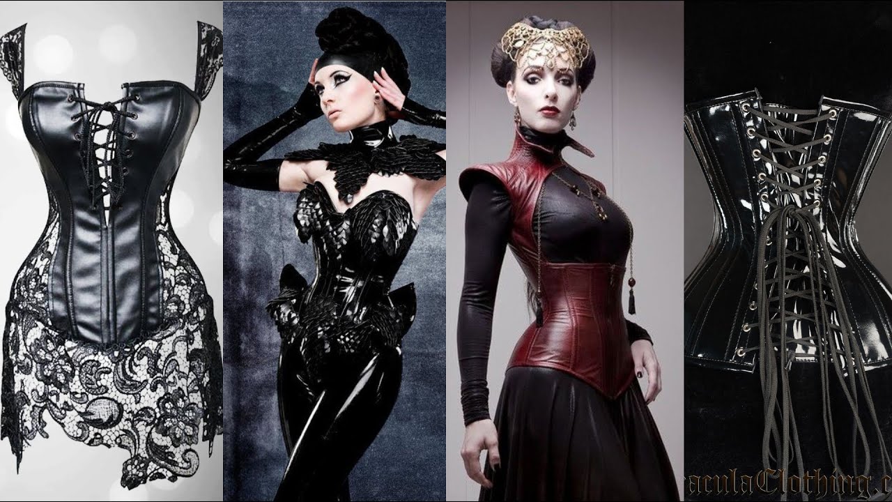 Fabulous latex & leather corset designs ideas