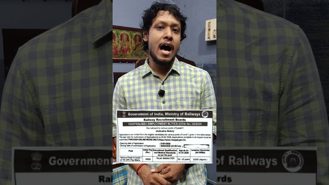 ALERT! RRB Group D 2026 Notification Short Notice