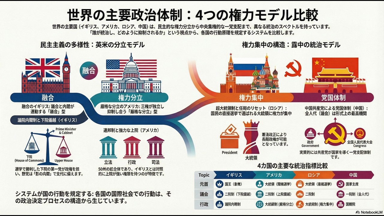 [[公共]]世界の主要政治体制