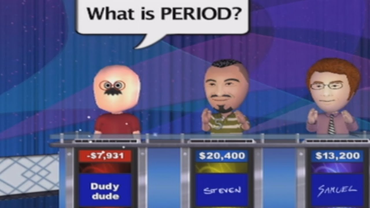 dudy dude goes on jeopardy using wii speak