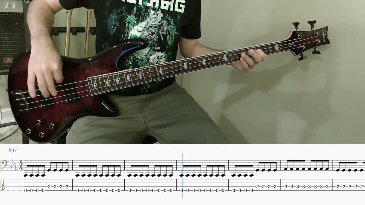In Flames - Cloud Connected (bass cover with tab)