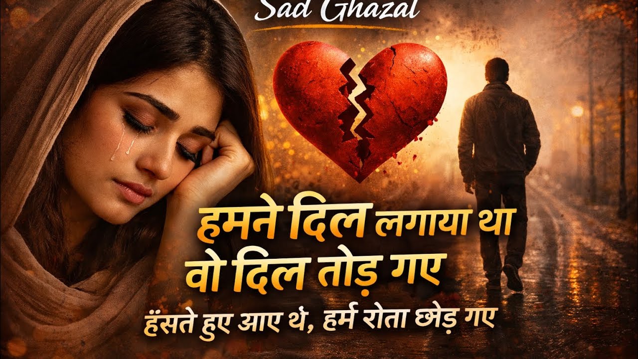 हमने दिल लगाया था वो दिल तोड़ गए | दर्द भरी ग़ज़ल | Sad Song 2026