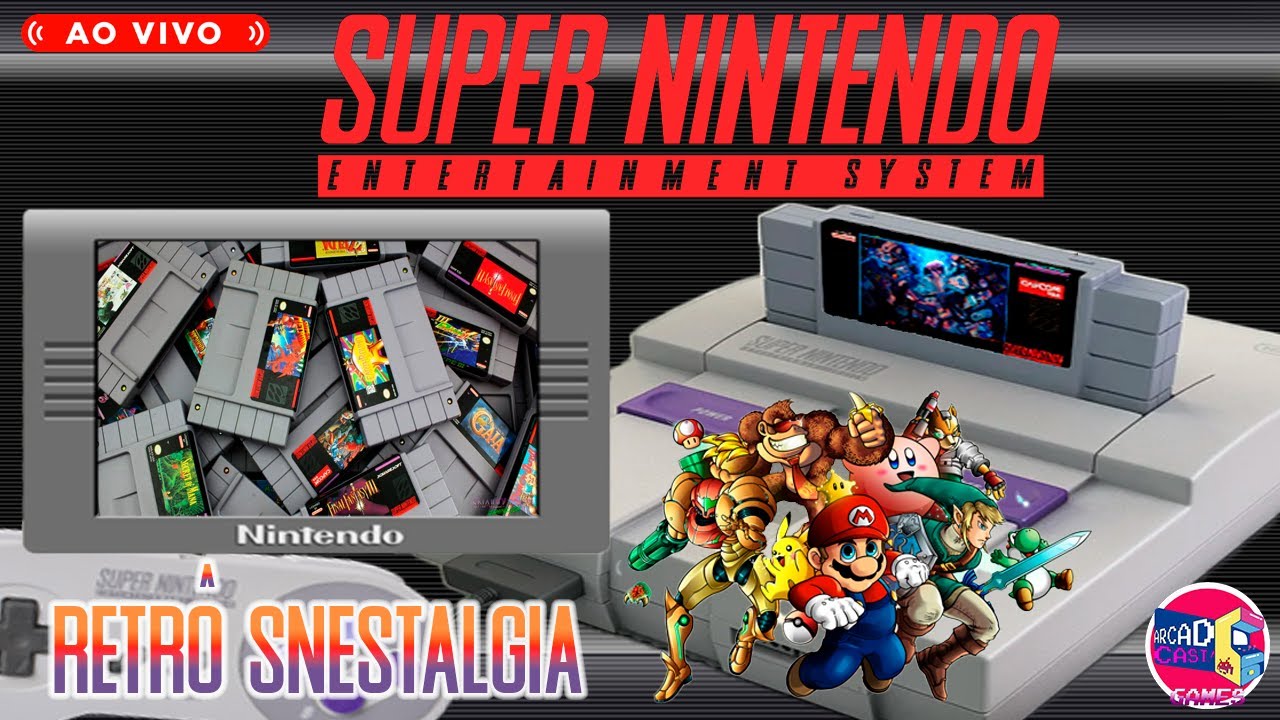 Live de Super Nintendo Clássicos -16 Bits e Nostalgia Gamer! #aovivo #snes #supernintendo #nintendo