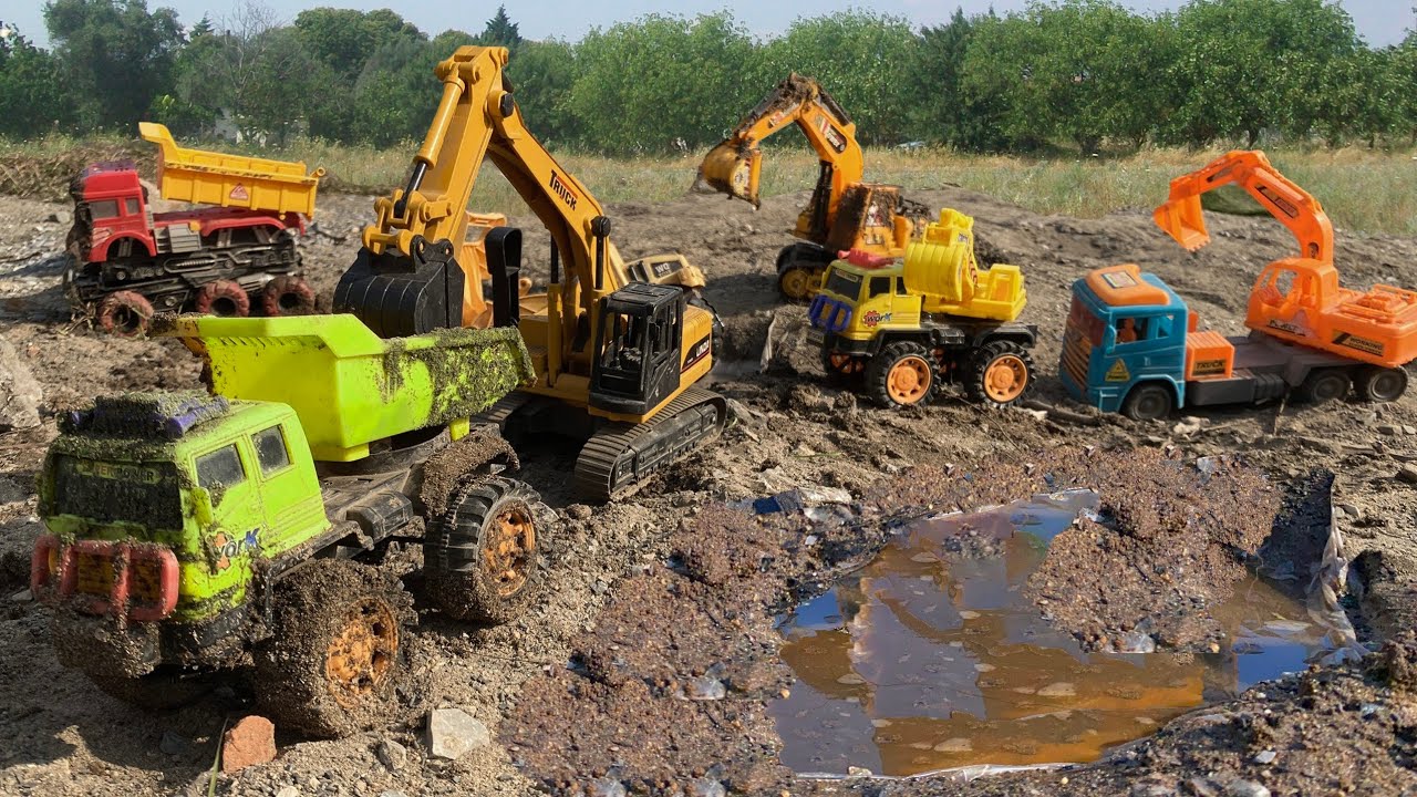 Xe Cần Cẩu Cứu Hộ, M&aacute;y X&uacute;c C&aacute;t, Xe Cẩu Bự, Xe M&uacute;c Đất, Xe Tải Chở C&aacute;t, Xe Trộn B&ecirc; T&ocirc;ng