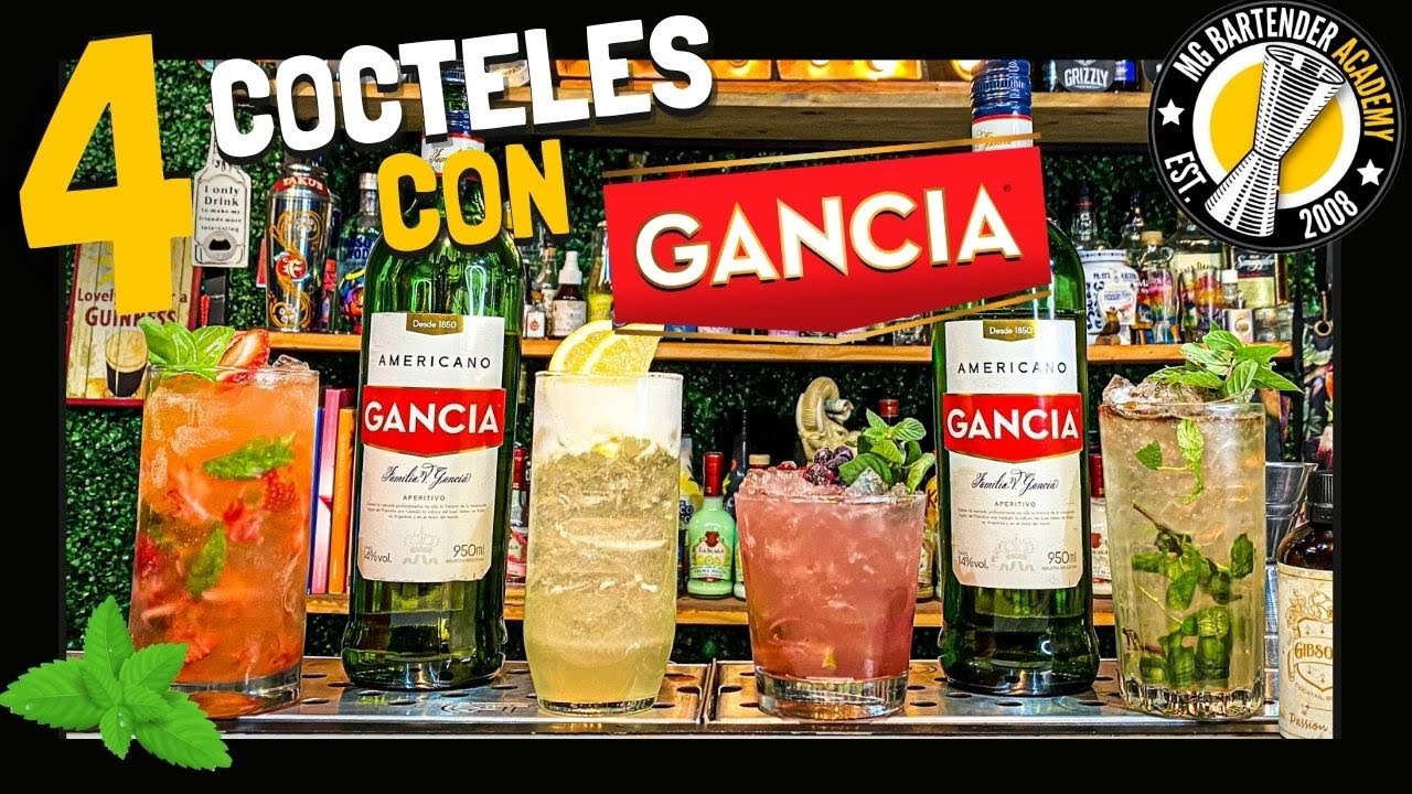 🚀GANCIA🚀- 🍹4 TRAGOS FACILES CON APERITIVO QUE TE VAN A ENCANTAR!!!🍹- TUTORIAL - BARTENDER