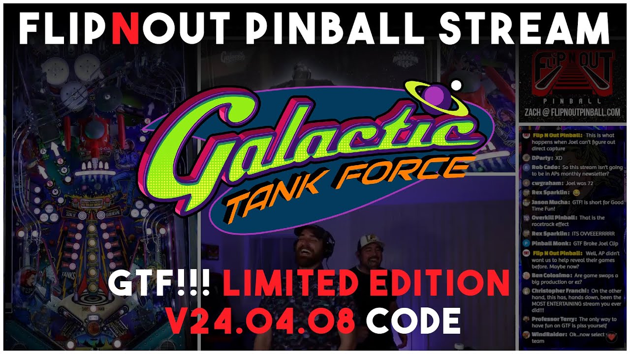 🔴LIVE - Galactic Tank Force by American Pinball!!!