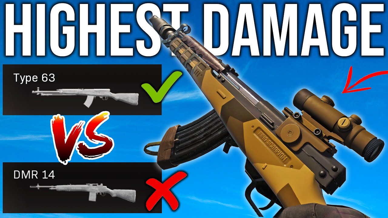 The Highest Damage DMR is NOT What You Think (Warzone Type 63 Loadout)