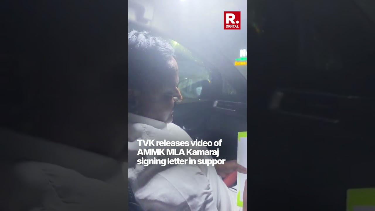 TVK Releases Video of AMMK MLA Kamaraj Voluntarily Supporting Vijay&rsquo;s Party