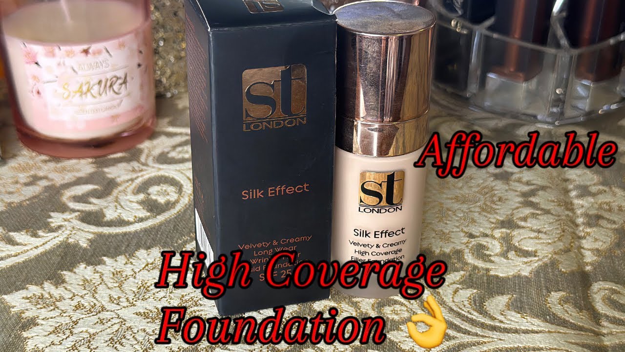 St London Silk Foundation Full review👍High Coverage Foundation👌Affordable Full Coverage Foundation