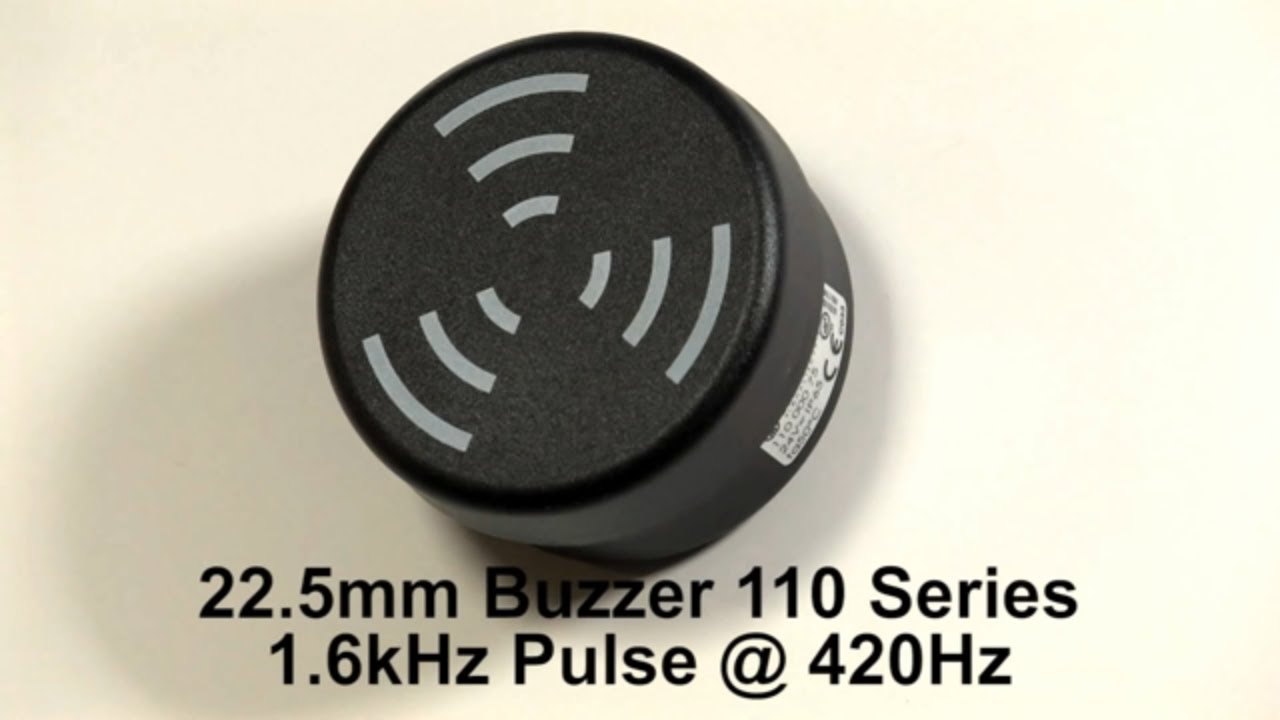 Werma 22.5mm Buzzer 110 Series with 8 Tones from AutomationDirect