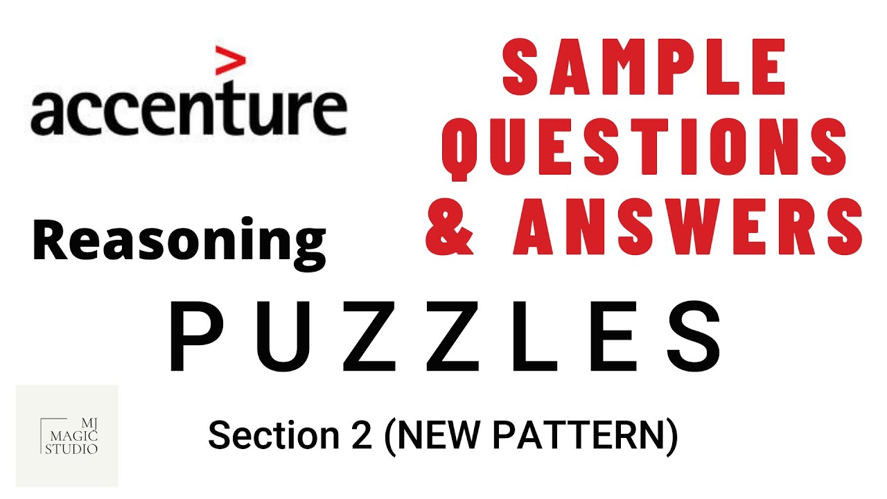 ACCENTURE HIRING 2023/2024 Aptitude Questions and Answers | PUZZLES | New Pattern | Section 2