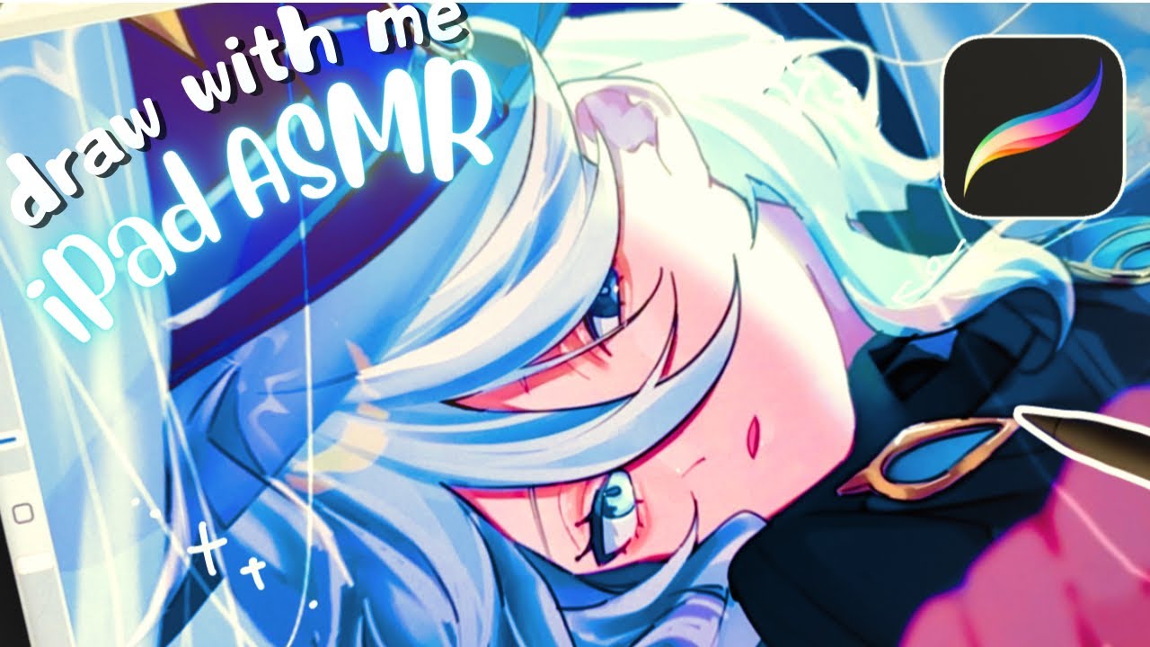 draw with me￤furina💙￤iPad  ASMR ￤digital art🎨 ￤procreate