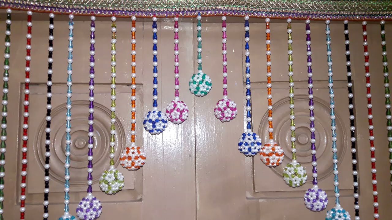 Crystal Toran New Design | How to Make Beaded Ball Toran For Door Hangings | Arts and Crafts