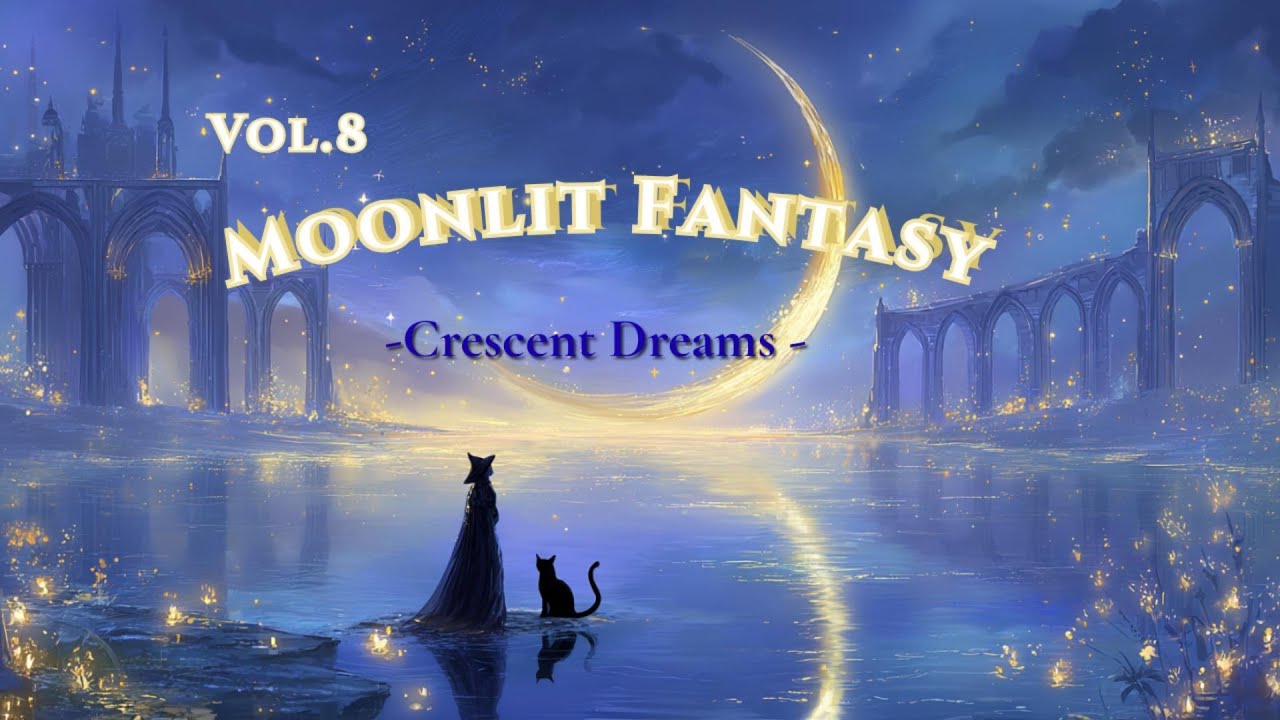 Blue Hour of the Crescent Gate 【No.8】🌙🐈   🍀 Soft Calming Night Ambience 🍀