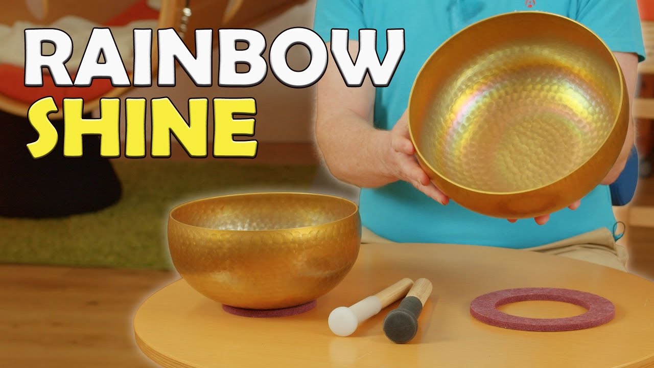 Schimmernde Farben, tiefer Klang: Rainbow-Shine Klangschalen