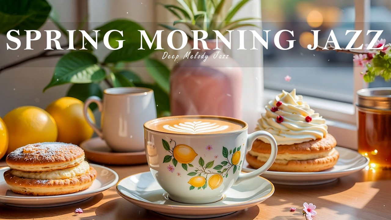 Уютный весенний утренний кофе-джаз ☕ Расслабляющий смуз-джаз и босса-нова для фокуса
