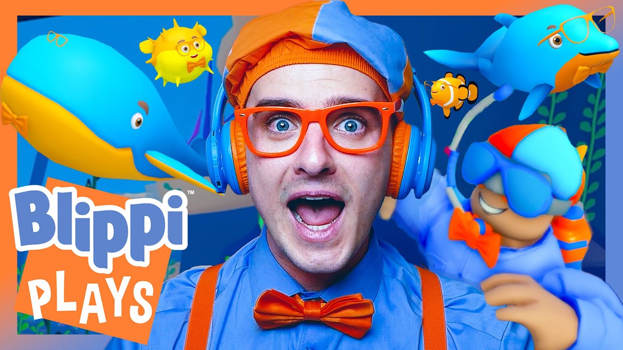 Blippi Finds the Underwater Blippis in 'Find the Blippis'! | Blippi Plays Roblox!