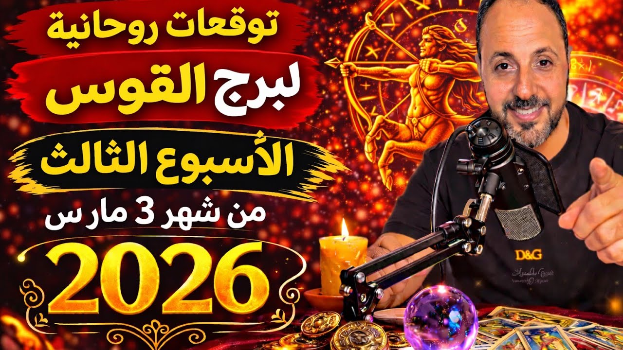 توقعات روحانية لبرج القوس الأسبوع الثالث من شهر 3 مارس 2026. 00212662659264