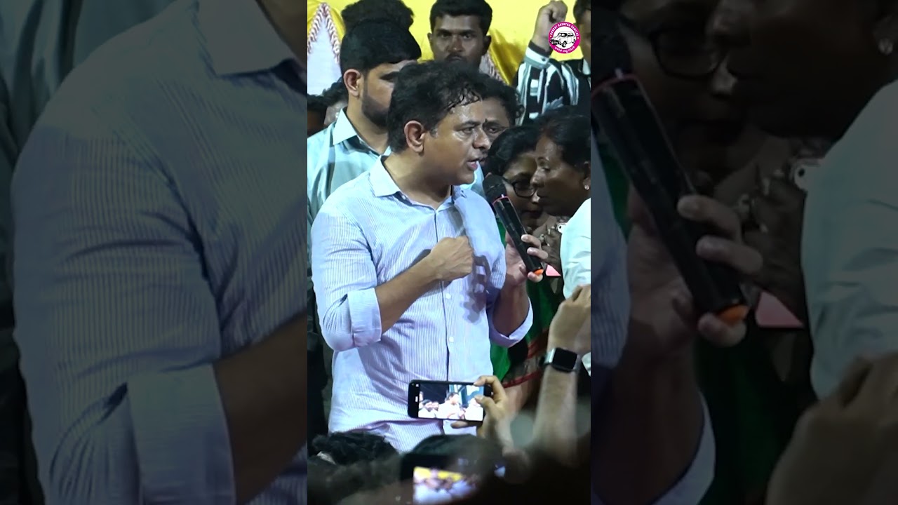 KTR With Farmers | Maha Dharna At Mahabubabad | #congressfailedtelangana #Shorts #brs #ktr