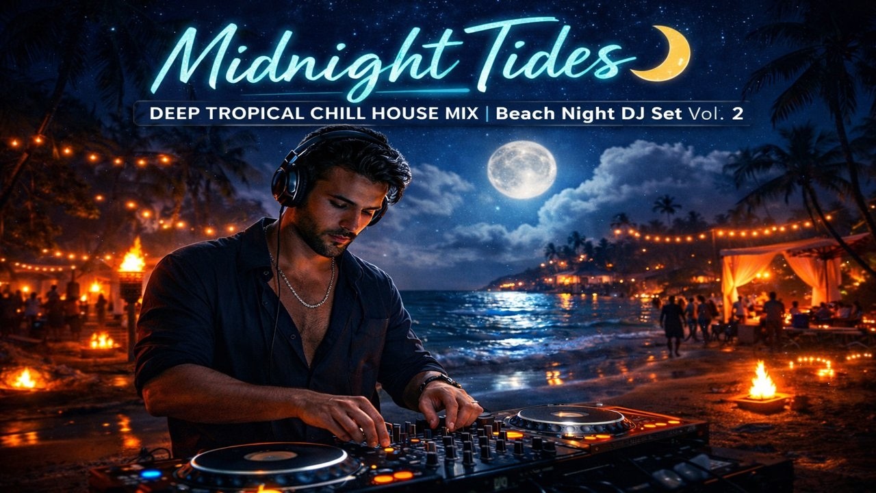 Midnight Tides 🌙 Deep Tropical Chill House Mix | Beach Night DJ Set Vol. 2