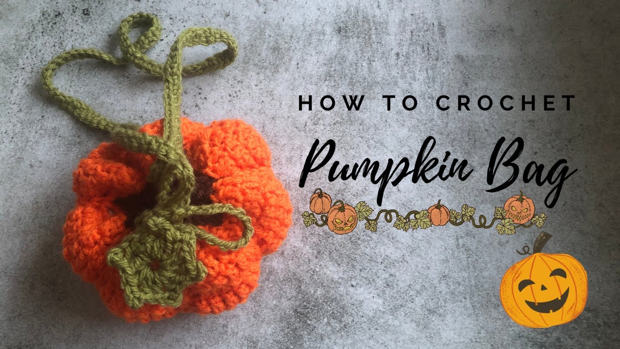 Crochet Pumpkin Bag or Pouch🎃 | DIY Crochet Bag for kids | #howtocrochet | DIY Halloween Project