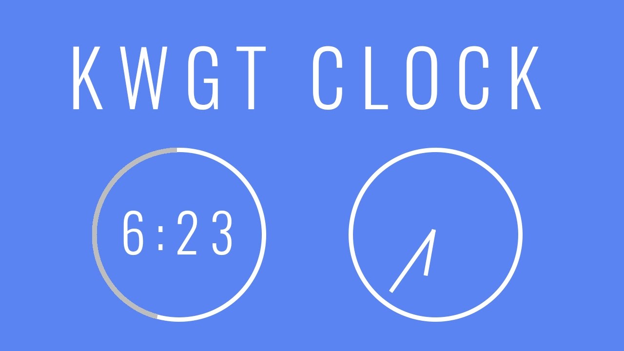KWGT Tutorial: Digital and Analog Clock