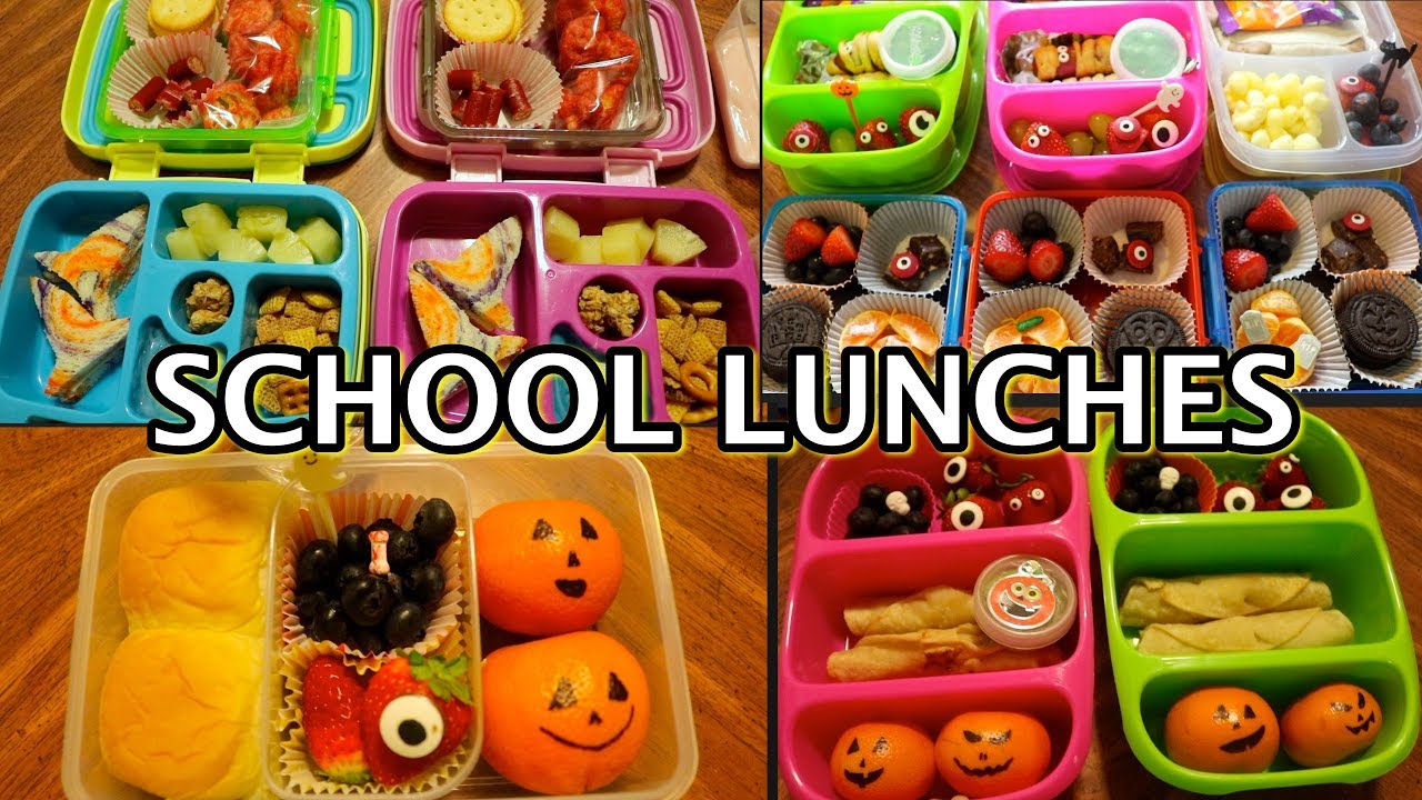 KIDS SCHOOL LUNCH IDEAS **HALLOWEEN EDITION**  2018