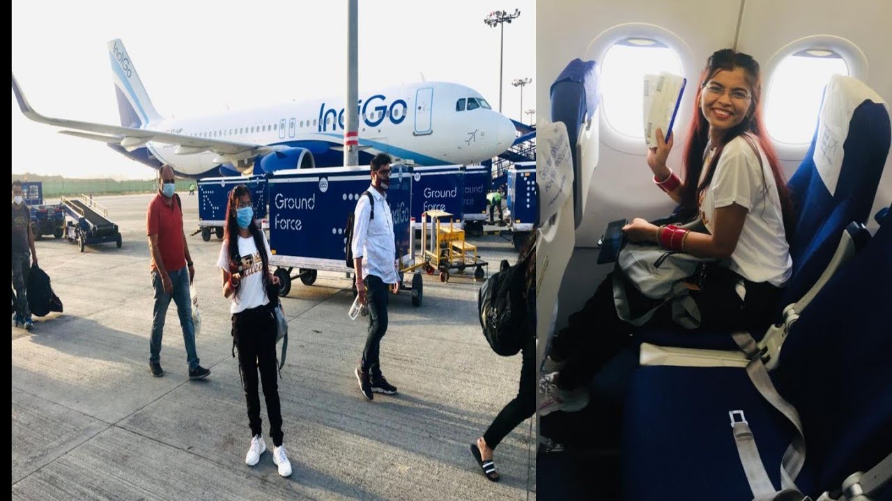 first time flight experience| IndiGo | Delhi to Manali honeymoon vlog part-2