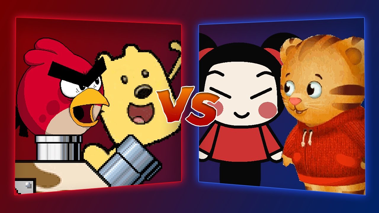 MUGEN Battle - Wubbzy/Angry Birds Tank vs Daniel Tiger/Pucca