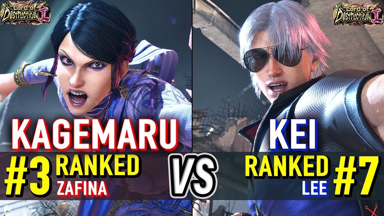 T8 🔥 KAGEMARU (#3 Ranked Zafina) vs KEI (#7 Ranked Lee) 🔥 Tekken 8 High Level Gameplay