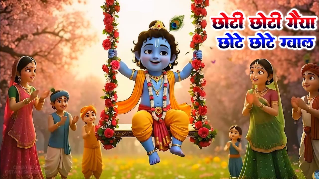 छोटी छोटी गैया छोटे छोटे ग्वाल। Choti Choti Gaiya Chote Chote Gwal। #kanha #krishna #krishnabhajan